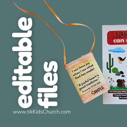 Decorative bookmark with text and ribbon on a green background, featuring 'editable files' text.