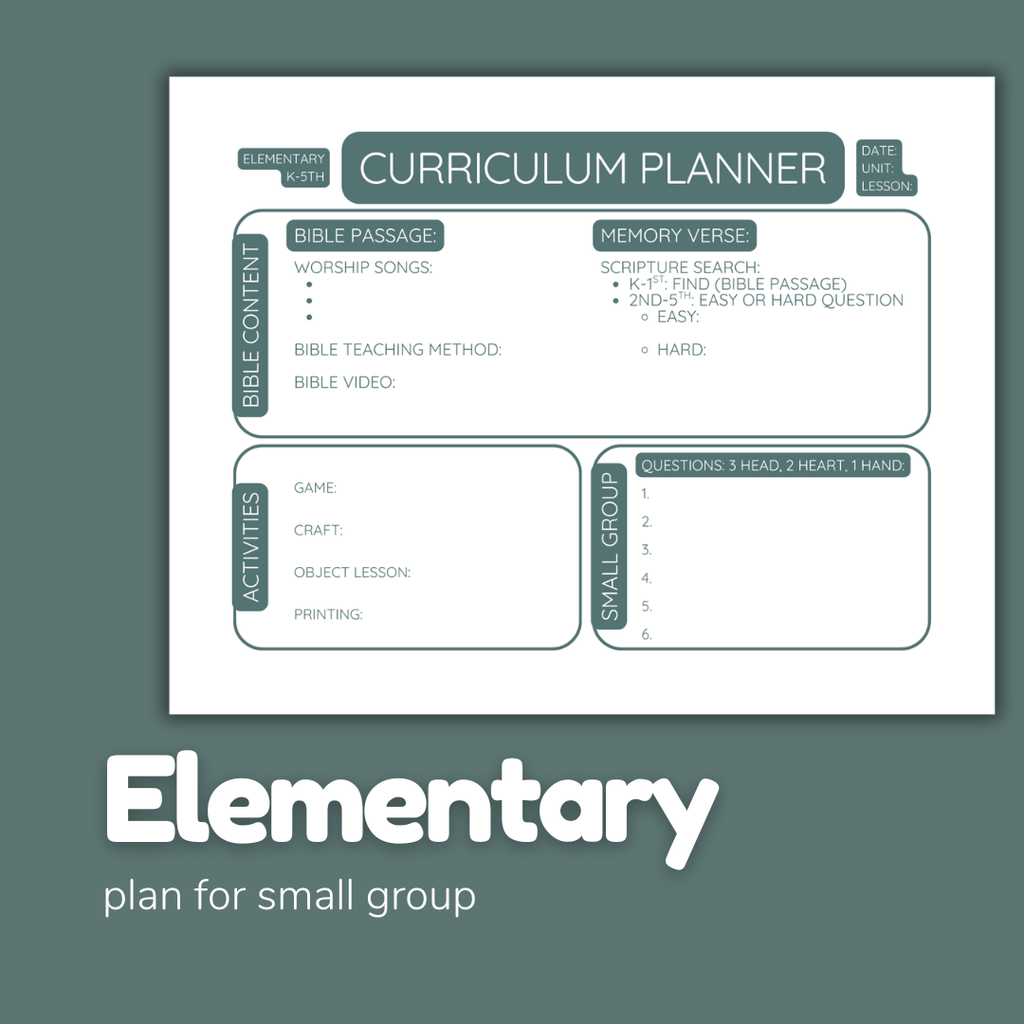 DIY Kids Church Curriculum | Write Lessons & Plan the Year