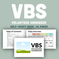 VBS Volunteer Booklet (Editable and Printable)