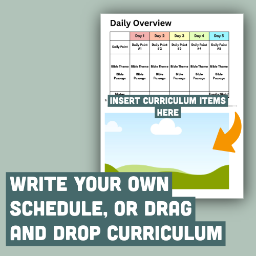 VBS Volunteer Booklet (Editable and Printable)